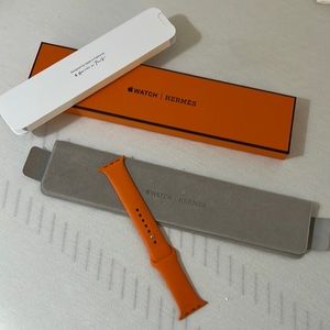Hermes Orange Apple Watch Sport Band (original included with Apple Watch Hermes)